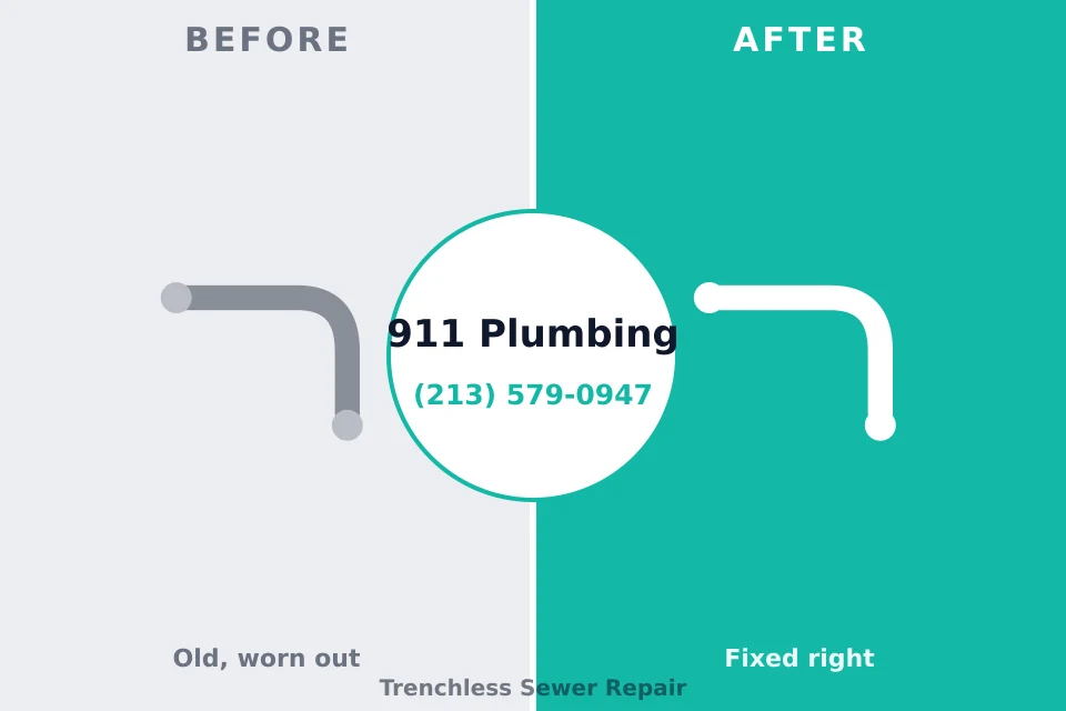 Before and after: plumbing repair Pleasureville, KY